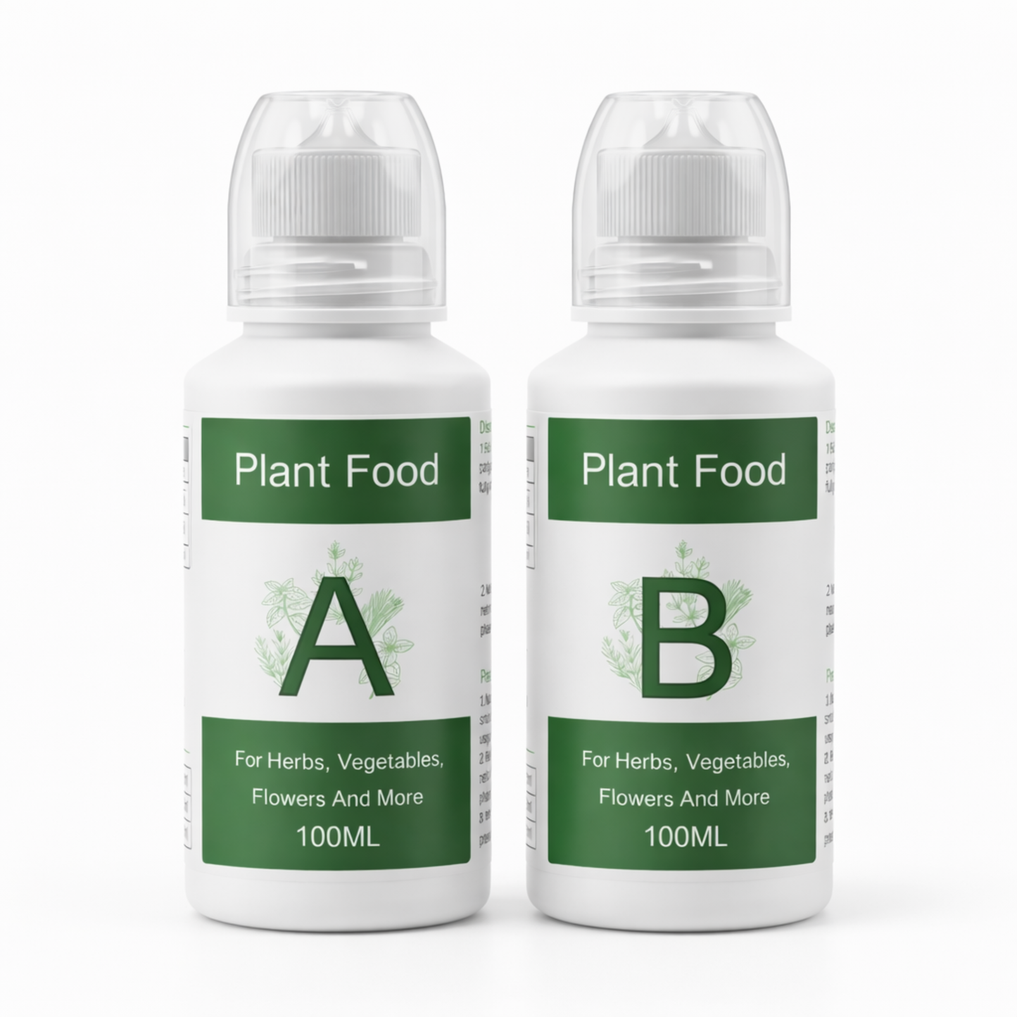 Nouri Hydroponic Nutrients Plant Food A and B – Hydroponics Fertilizer