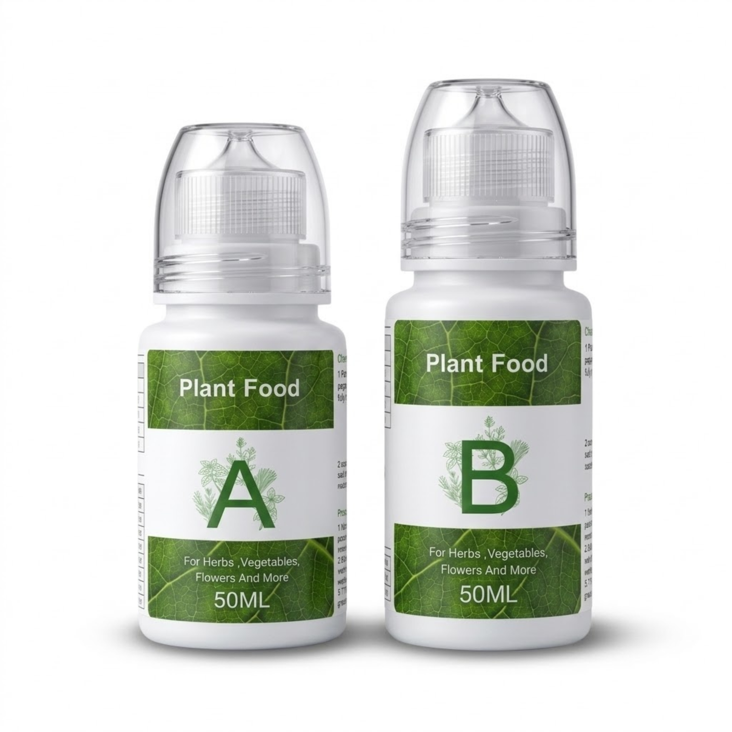 Nouri Hydroponic Nutrients Plant Food A and B – Hydroponics Fertilizer