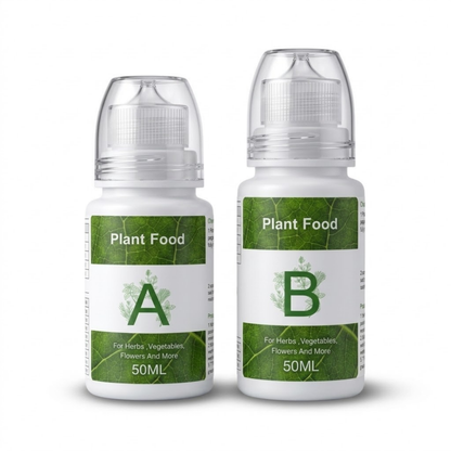 Nouri Hydroponic Nutrients Plant Food A and B – Hydroponics Fertilizer