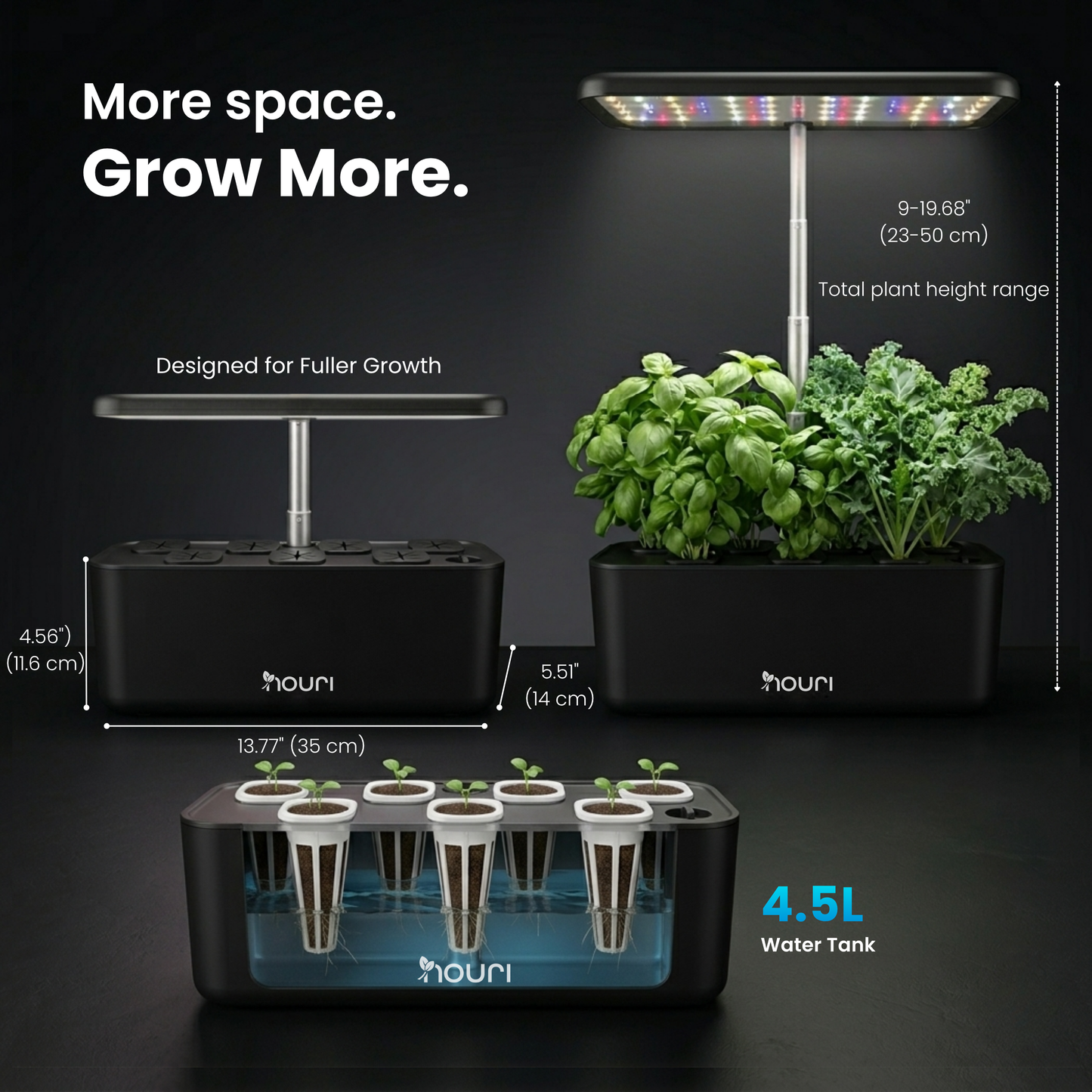 Nouri 7-Pod Indoor Hydroponic Garden