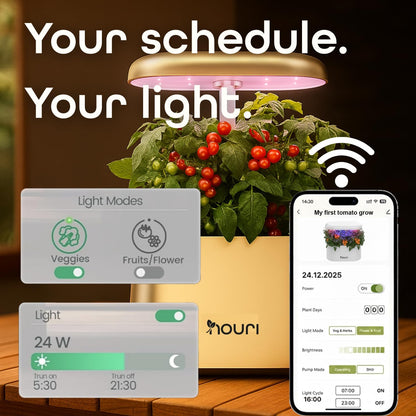 Nouri 5-Pod Indoor Hydroponic Garden