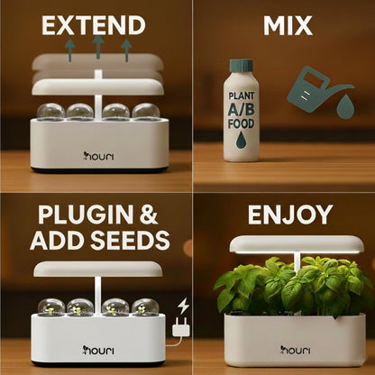 Nouri 7-Pod Indoor Hydroponic Garden