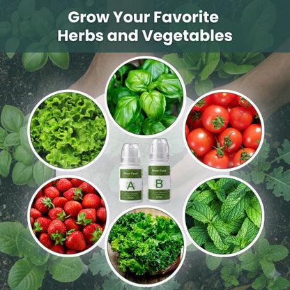 Nouri Hydroponic Nutrients Plant Food A and B – Hydroponics Fertilizer