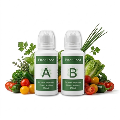 Nouri Hydroponic Nutrients Plant Food A and B – Hydroponics Fertilizer