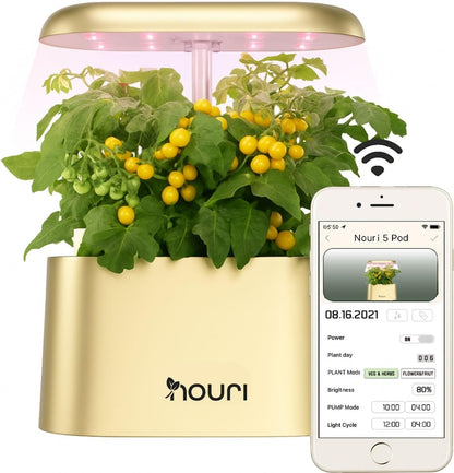 Nouri 5-Pod Indoor Hydroponic Garden