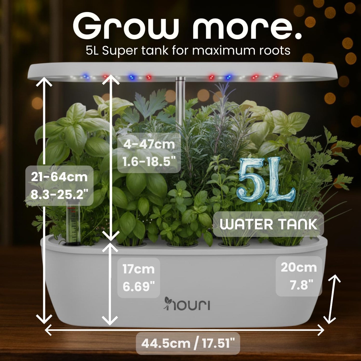 Nouri 12-Pod Indoor Hydroponic Garden