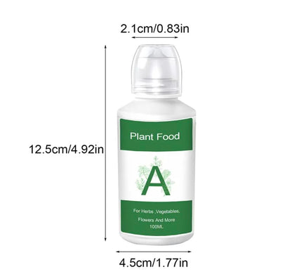 Nouri Hydroponic Liquid Plant Food Fertilizer A and B Nutrients, Hydroponic Growing System Accessory for Indoor Plants, Liquid Fertilizer for Indoor Vegetables Plants, Herb Garden and Flowering Plants