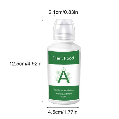 Nouri Hydroponic Liquid Plant Food Fertilizer A and B Nutrients, Hydroponic Growing System Accessory for Indoor Plants, Liquid Fertilizer for Indoor Vegetables Plants, Herb Garden and Flowering Plants