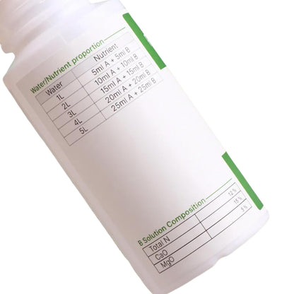 Nouri Hydroponic Liquid Plant Food Fertilizer A and B Nutrients, Hydroponic Growing System Accessory for Indoor Plants, Liquid Fertilizer for Indoor Vegetables Plants, Herb Garden and Flowering Plants